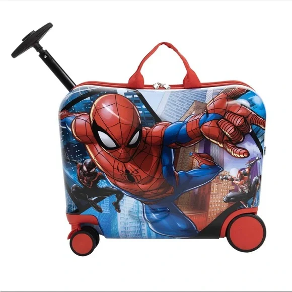 Spider-Man Kids Rolling Suitcase - Red and Blue - Picture 1 of 2